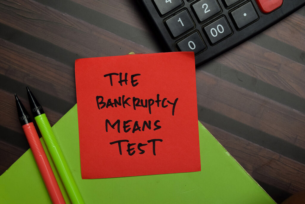 What is a Bankruptcy Means Test?
