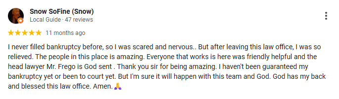 Detroit Bankruptcy Lawyer Client Review