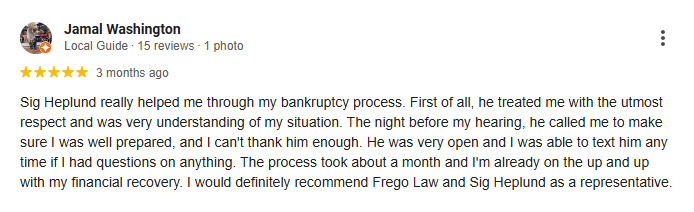 Warren Chapter 13 Bankruptcy Attorney Client Review